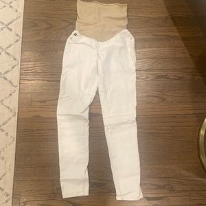 AG maternity white skinny  jeans size 26R